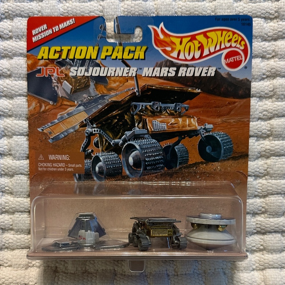 1996 Mattel JPL Sojourner Mars Rover Action Pack NIB #16145